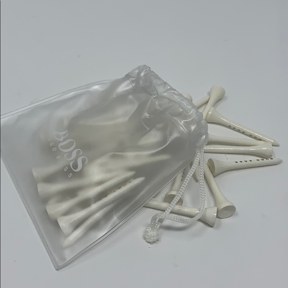 Hugo Boss white golf tee’s: new, clean; never used